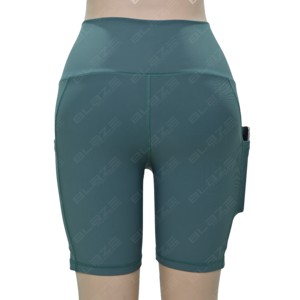 Shorts Deportivos Scrunch Booty con Control de Abdomen y Bolsillo para Móvil, Cintura Media, Corte Regular, Shorts para Mujer - Product Image 4