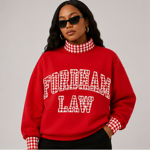 Fabricant OEM ODM de Sweat-shirts Oversize à Col Montant pour Femmes, en Mélange de Coton et Polaire, Style Décontracté Streetwear - Product Image 3