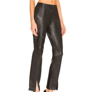 กางเกงหนังผู้หญิงทรงสกินนี่เอวสูงผ้ายืดสำหรับแฟชั่นสตรีท คลับแวร์ และลุคประจำวัน - Product Image 2