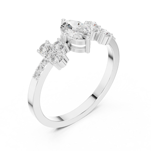 JEWEL SMITHS Bague en CZ bicolore 10K en argent et or - Product Image 3
