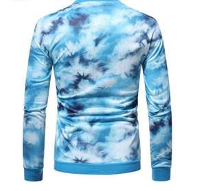 Sweat-shirts d'hiver thermiques respirants et écologiques en jersey 100 % coton tricoté pour hommes, col rond, grande taille, vente en gros 2026 - Product Image 2