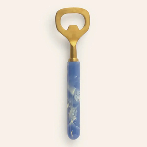 Ouvre-bouteille en métal chic avec poignée en os à motif ondulé monochrome, style élégant et luxueux, nouveauté utilisée comme outil de bar - Product Image 4