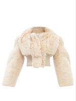 Veste d'hiver à capuche en fausse fourrure de luxe pour femmes, manteau chaud en peluche, vêtements d'extérieur décontractés, court, en polyester