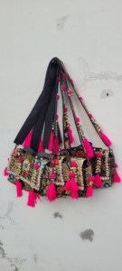 vintage banjara embroidered tassel patchwork mirrorwork shell casual sling cross body <b>bag</b> ethnic <b>boho</b> handbag colorful indian b - Product Image 4