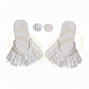 เครื่องปักลายเส้นไหมพรมแบบพรีเมียมสั่งทำพิเศษ  แผ่นปักติดบ่าแบบคลาสสิกพร้อมตราประดับยศ - Product Image 2