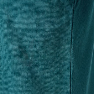 Polo en piqué de coton à manches courtes pour homme, couleur turquoise, décontracté, respirant, tricot uni, coupe classique - Product Image 5