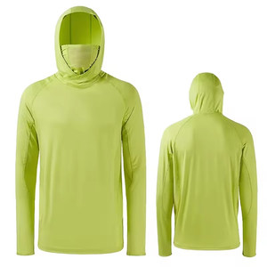 Chemises de pêche respirantes à séchage rapide UPF50 pour hommes et femmes, design logo, sweat à capuche de pêche, chemise de pêche à manches longues, masque personnalisé - Product Image 5