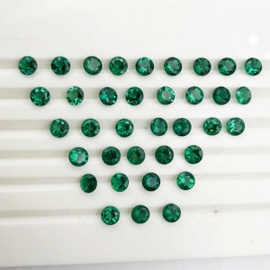 อัญมณีสังเคราะห์สีเขียวมรกตแบบหลวมที่ผ่านการเจียระไนมาในห้องปฏิบัติการ - Product Image 6