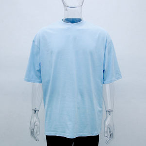Camiseta Unisex de Cuello Redondo y Manga Corta, 100% Algodón, Color Sólido, Teñido Liso, Corte Regular, para Todas las Temporadas, Adultos, Blanco, Negro, Beige, Azul - Product Image 2