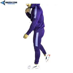 Streetwear Fleece Tracksuit 100% Polyester Solid Breathable Windproof Quick Dry Eco-Friendly Hooded Collar Midweight Drawstring - Product Image 5