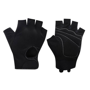 Anti Slip Tan Leather Weight Lifting <b>Gloves</b> Half Finger Gym Training Mitts Padded Palm Adjustable Wrist Strap Fitness - Product Image 1