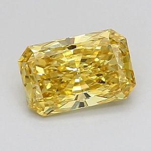 เพชรที่ได้รับการรับรองจาก IGI เพชรแฟนซีสีเหลืองสดใส เพชรทรงเรเดียนท์คัทที่ได้ผลิตในห้องปฏิบัติการ สำหรับทำเครื่องประดับ สำหรับแหวนหมั้น - Product Image 1