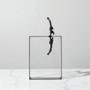 <b>Abstract</b> Walking Man Metal Sculpture Perfect For Leadership Theme Decor And Corporate Space Styling Wholesale From India - Product Image 1