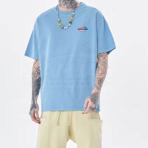 T-shirts pour hommes en coton 100 %, de qualité supérieure, style ample, coupe oversize, logo personnalisé imprimé, vêtements d'été, t-shirt oversize pour hommes - Product Image 3