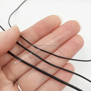 Carrete de cuerda de cuero redondo de 1mm, negro, marrón, Natural, perfecto para accesorios de joyería y componentes, abalorios DIY, decoración de dijes - Product Image 3