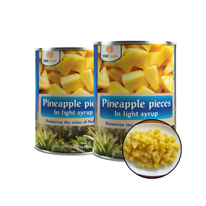 International Standard Top Selling Deeply Sweet Canned <b>Pineapple</b> Chunks in <b>Light</b> Syrup Packed in 30oz Can - Product Image 1