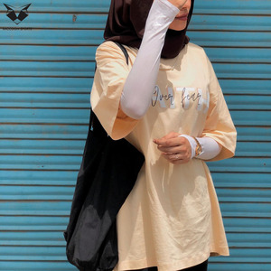 Camiseta Larga Modest Muslimah, Estilo Holgado, Tela Suave, Ropa Casual de Calle, Túnica Cómoda para Mujer - Product Image 3