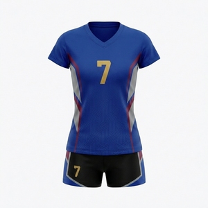 Uniforme de equipo de voleibol profesional para hombres mezcla de LICRA transpirable pantalones cortos elásticos comodidad ideal para absorber la humedad - Product Image 1