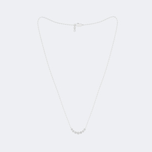 OBERON JEWELS Collar Solitario Curvo con Diamantes Redondos de 1.00 CTW, Chapado en Oro, Color E, Estilo Lujoso, Claridad y Corte VVS2 - Product Image 5