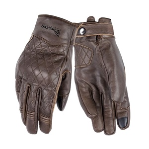 Guantes de Motociclismo Deportivos Encerados, Compatibles con Pantalla Táctil, Guantes de Cuero Encerados para Motocicleta, Nuevo Diseño, Logotipo Personalizado - Product Image 1