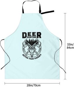 Delantal de Cocina Impermeable de Poliéster con Bolsillo, Delantal de Cocina Ajustable para Barbacoa, para Hombres y Mujeres, Delantal con Estampado Personalizado - Product Image 5