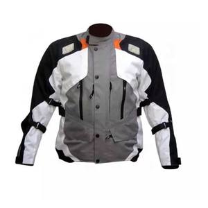 Veste de moto pour homme en textile Cordura imperméable, coupe-vent et respirant, 220g, manches longues, logo sur le devant, personnalisable dans toutes les couleurs - Product Image 2