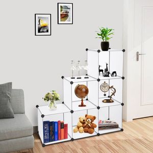 Contenitori di Stoccaggio Cubici Bianchi, Organizzatore per Armadio a 6 Cubi, Scaffali Fai-da-Te per Armadi e Guardaroba - Product Image 4
