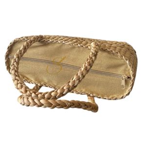 Bolso Boho Hecho a Mano con Jacinto de Agua, Cesta Tejida, Bolso de Playa - Product Image 3