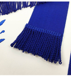 Master Mason Blue Lodge <b>Apron</b> - Royal Blue & <b>White</b> , detailed hand embroidery and classic design - Product Image 3