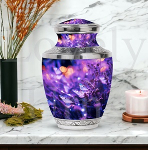 Purple butterfly adult cremation urn funeral <b>ashes</b> urn <b>for</b> men and women memorial <b>keepsake</b> decorative tribute - Product Image 4