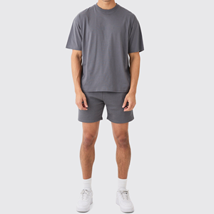 Nouveaux ensembles d'été pour hommes, ensembles décontractés à motifs, t-shirt ample avec short assorti, pantalon court de plage pour l'extérieur, ensembles de marque pour hommes 2027 - Product Image 5