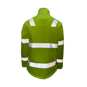 Chaqueta de Trabajo Personalizada de Alta Visibilidad, Chaqueta de Trabajo Impermeable Reflectante de Color Amarillo Fluorescente - Product Image 4