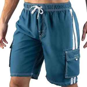 Shorts cargo décontractés taille mi-haute, grandes poches, longueur genou, fermeture à cordon, options multicolores, imperméables, service OEM - Product Image 6
