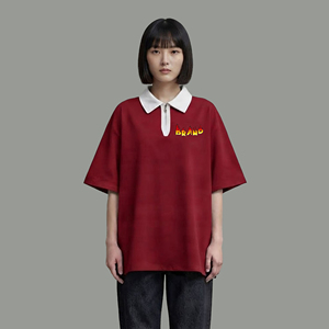 เสื้อยืดผู้หญิงคุณภาพสูง 100% ผ้าฝ้าย พิมพ์โลโก้ตามสั่ง ขายส่ง ทรงปกติ สวมใส่สบาย เหมาะสำหรับฤดูร้อน สไตล์สตรีทแวร์ และกอล์ฟ - Product Image 5