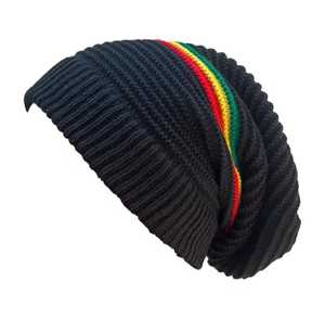 Black Knitted Breathable & Waterproof Beanie <b>Hat</b> Casual Winter Headwear for Adults 56-58CM Handmade Polyester Outdoor Warm <b>Cap</b> - Product Image 4