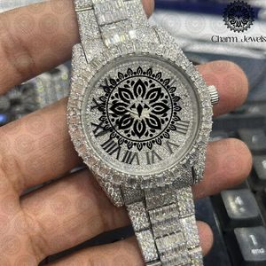 Montre de luxe pour femme Charm_Jewels avec bracelet en acier inoxydable, cadran rond, mouvement à quartz analogique, 38 mm, bijoux de mode - Product Image 1