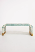 Table basse moderne en os incrusté, mosaïque artisanale, personnalisable, mobilier de luxe pour salon, chef-d'œuvre décoratif