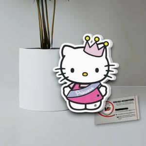 Plaques magnétiques en acrylique tendance et mignonnes pour extensions de cils, motif Princesse Hello Kitty, avec motifs Cœur, Diamant, Fleur, pour marque privée - Product Image 3
