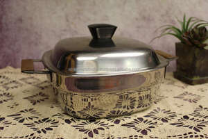 Réchaud élégant en acier inoxydable poli miroir avec finition argentée parfait pour le service des aliments à l'hôtel et au restaurant - Product Image 4