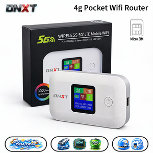 DNXT Wifi Móvil 2.4GHz Cat4, Wi-Fi de Bolsillo 3000mAh, Hotspot Wi-Fi Portátil con Pantalla LCD, USB Tipo-C, Wi-Fi Gratuito para Viajes - Product Image 1