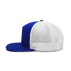 Casquette Trucker Snapback 7 Panneaux OEM avec Patch Logo Personnalisé, Profil Moyen, Visière Plate, Chapeau en Maille Style Sportif pour Hommes, Usage Quotidien, Vente en Gros - Product Image 3