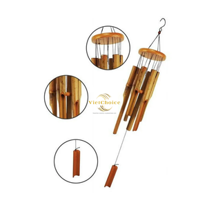 Carillons à vent en bambou de qualité supérieure, faits à la main, décoration naturelle d'extérieur pour jardin, distribution en gros - Product Image 4