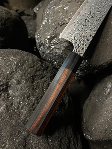 Damascus Steel Chef <b>Knife</b> Premium Handcrafted <b>Kitchen</b> Utility <b>Knife</b> Razor <b>Sharp</b> Pattern Steel Blade Wooden Handle Wholesale - Product Image 3