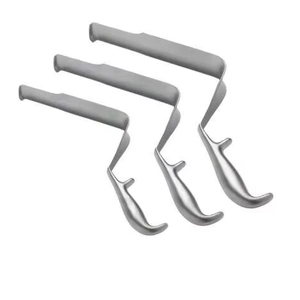 Juego de 3 Retractores Pélvicos de Acero Inoxidable para Procedimientos Quirúrgicos Ortopédicos Profundos - Product Image 4