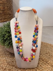 Collar de Resina Hecho a Mano Multicolor con Cuentas, Joyería de Lujo, Artesanía de Resina, Estilo Bohemio Indio, Hadas, Amor, Música, Anime - Product Image 3