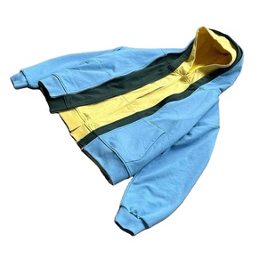 Sweat à capuche pour homme en coton respirant, triple couche, fermeture éclair, design personnalisé, 3 couches, style streetwear oversize - Product Image 3