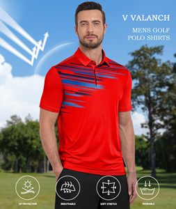 Packs de T-shirts Polo Homme Personnalisables en Polyester Spandex – Vêtements de Golf et de Travail Graphiques Oversize Performants – Chemises Abordables - Product Image 2