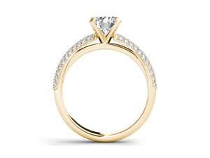 Anillo Solitario Clásico de Diamante Cultivado en Laboratorio de 1 Quilate, Oro Sólido de 14K, Corte Brillante Redondo VS VVS EF, para Uso Diario, Boda, Estilo Moderno - Product Image 2