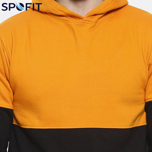 Sweat-shirts pour hommes à logo personnalisé tendance, à séchage rapide, bicolores, 100% coton, respirants, sweat-shirts bicolores pour garçons - Product Image 5