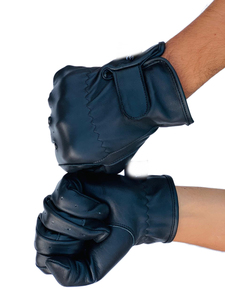 Durable Summer Leather <b>Motorcycle</b> Riding Gloves High <b>Grip</b> Full Finger Windproof for Motorbike Racing and Road Riding - Product Image 6